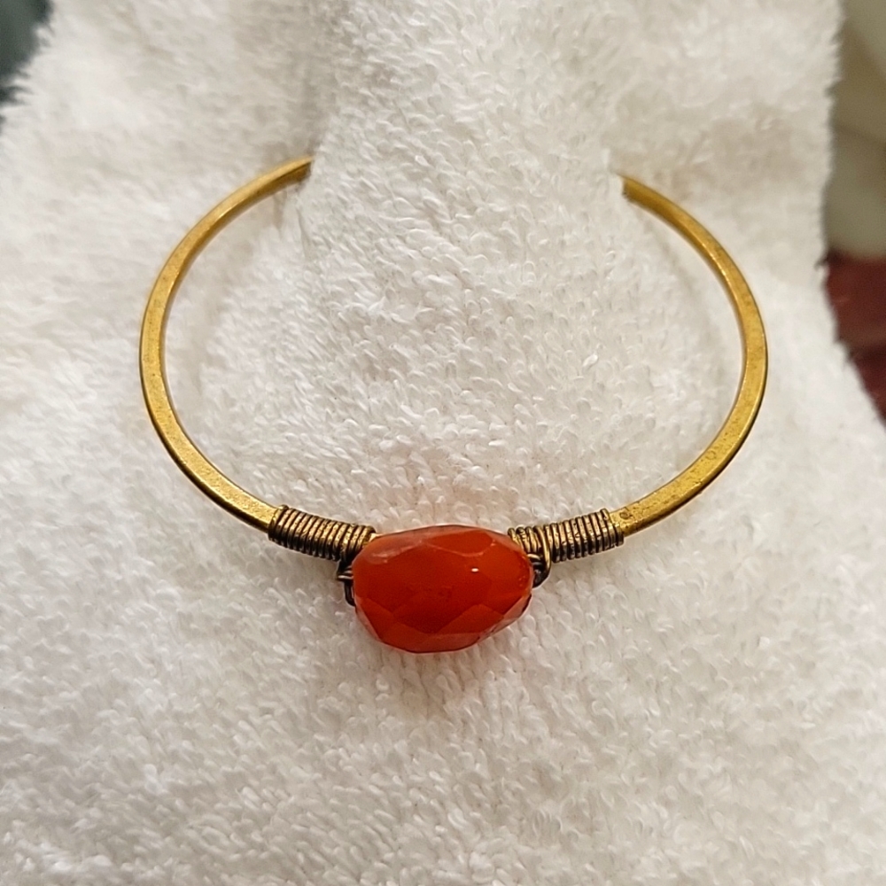 Carnelian Stone metal Bracket